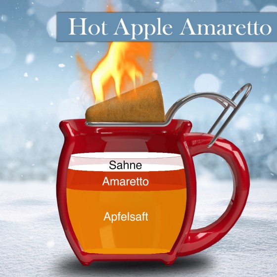Zubereitung Hot Apple Amaretto