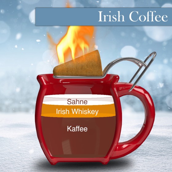Zubereitung Irish Coffee