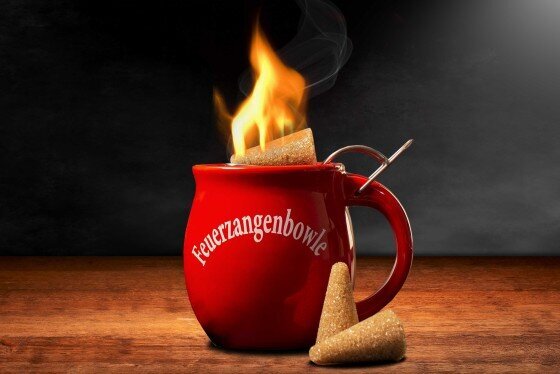 Original Feuerzangentasse mit Zubehör