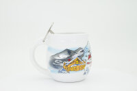 Feuerzangentasse Geschenkset, Klassisch Weiß/Winter
