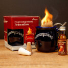 Feuerzangentasse Präsentbox Mitternachtsblau mit Rum