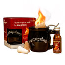 Feuerzangentasse Präsentbox Schwarz mit Rum