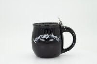Feuerzangentasse Präsentbox Schwarz mit Rum