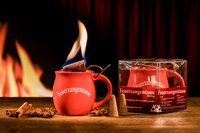 Feuerzangentasse Präsentbox Rot ohne Rum