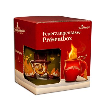 Feuerzangentasse Prsentbox Oliv / Rhmann mit Rum