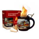 Feuerzangentasse Prsentbox Blau / Winter ohne Rum