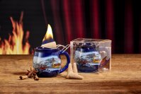 Feuerzangentasse Präsentbox Blau / Winter ohne Rum