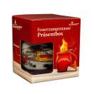 Feuerzangentasse Präsentbox Blau / Winter mit Rum