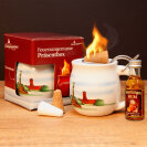 Feuerzangentasse Präsentbox Weiß / Berlin mit Rum