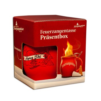 Feuerzangentasse Prsentbox Rot / Aprs-Ski ohne Rum
