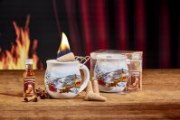 Feuerzangentasse Präsentbox Weiß / Weihnachten mit Rum