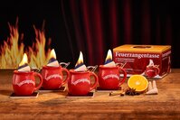 Feuerzangentasse 4er-Set Rot