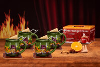 Feuerzangentasse 4er-Set Oliv/Rühmann