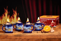 Feuerzangentasse 4er-Set Blau/Winter