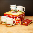 Feuerzangentasse 4er-Set Weiß/Berlin