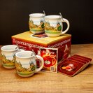 Feuerzangentasse 4er-Set Weiß/Thüringen