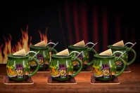 Feuerzangentasse 6 Stück im Karton Oliv / Rühmann