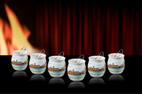 Feuerzangentasse 6 Stück im Karton Weiß / Dresden