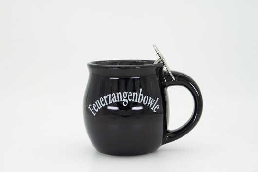 Feuerzangentasse Geschenkset, Klassisch Schwarz