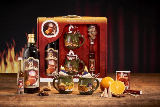 Feuerzangentasse Geschenkset, Klassisch Oliv/Rühmann