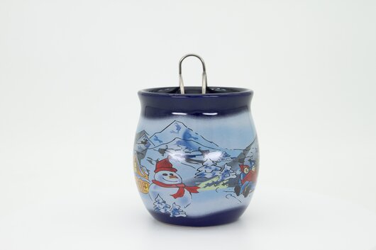 Feuerzangentasse Geschenkset, Klassisch Blau/Winter