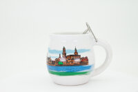 Feuerzangentasse Geschenkset, Klassisch Weiß/Dresden