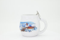 Feuerzangentasse Geschenkset, Klassisch Weiß/Weihnachten