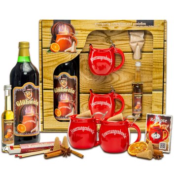 Feuerzangentasse Geschenkset, Schatzkiste
