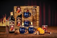 Feuerzangentasse Geschenkset, Schatzkiste Mitternachtsblau