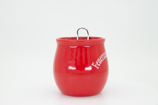 Feuerzangentasse Geschenkset, Schatzkiste Rot