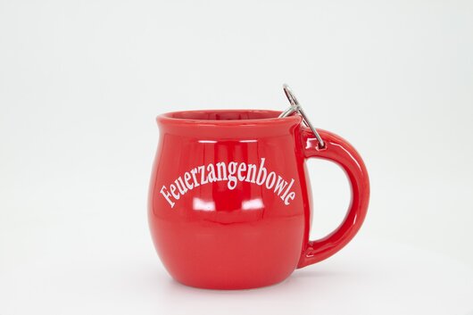 Feuerzangentasse Geschenkset, Schatzkiste Rot
