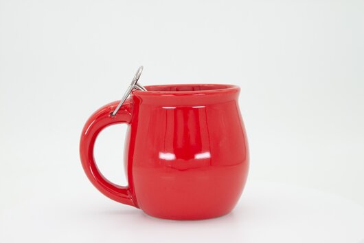 Feuerzangentasse Geschenkset, Schatzkiste Rot