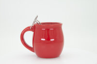 Feuerzangentasse Geschenkset, Wurzelholz Rot/Hanse Feuer