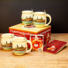 Feuerzangentasse 4er-Set Cremeweiß/Dresden