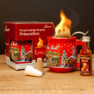 Feuerzangentasse Präsentbox Rot / Historischer Markt mit Rum