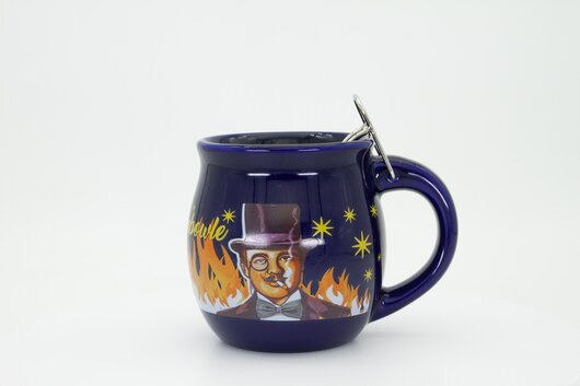 Feuerzangentasse Prsentbox Blau / Rhmann ohne Rum