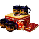 Feuerzangentasse 4er-Set Blau/Rühmann