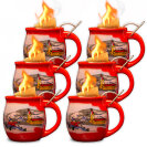 Feuerzangentasse 6 Stück im Karton Rot/Winter